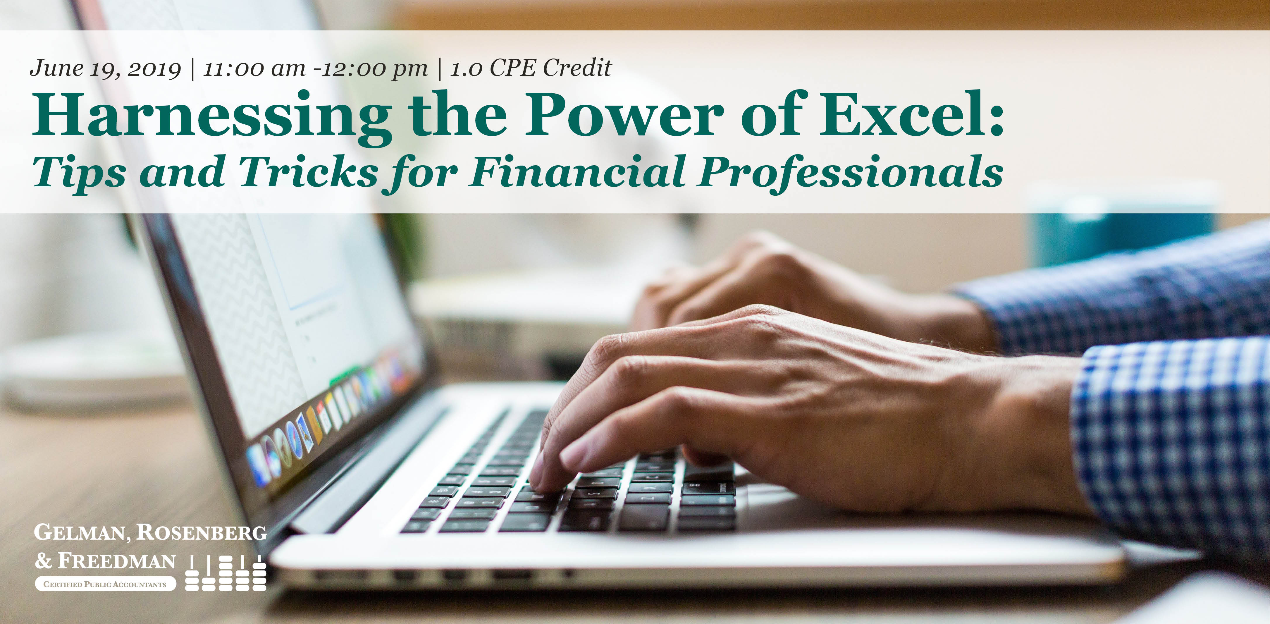 Harnessing the Power of Excel: Tips and Tricks for Financial Professionals - GRF CPAs & Advisors