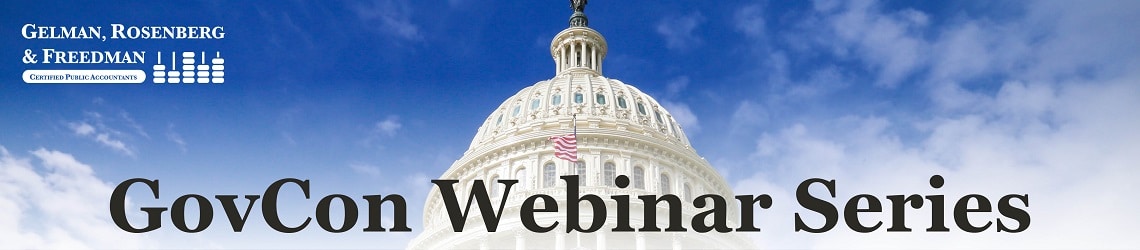 GovCon 5-Part Webinar Series | GRF CPAs & Advisors