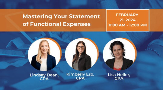 Mastering Your Statement Of Functional Expenses Grf Cpas And Advisors